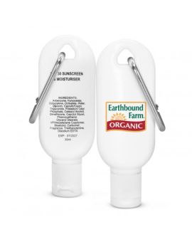 30ml Carabiner Sunscreen with Custom Label