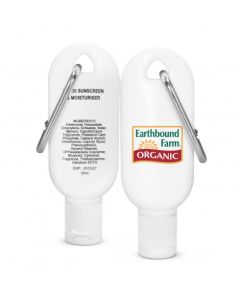 30ml Carabiner Sunscreen with Custom Label