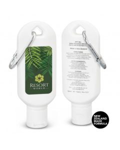SPF 50+ Sun Gel Carabiner 50ml Tube with Custom Label